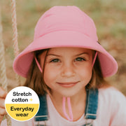 Bedhead  Ponytail Bucket Hat with Strap - Baby Pink
