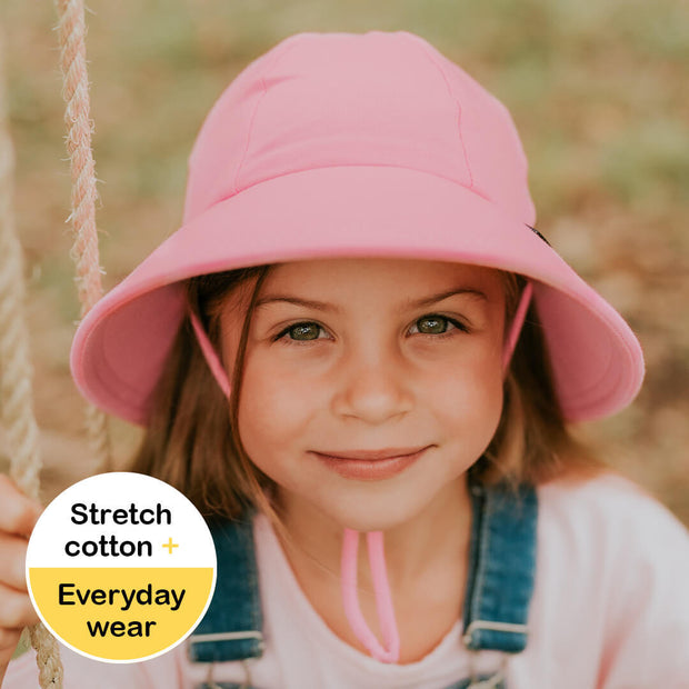 Bedhead  Ponytail Bucket Hat with Strap - Baby Pink