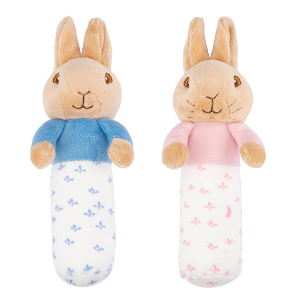 Beatrix Potter Peter Rabbit & Flopsy Bunny Stick Rattle
