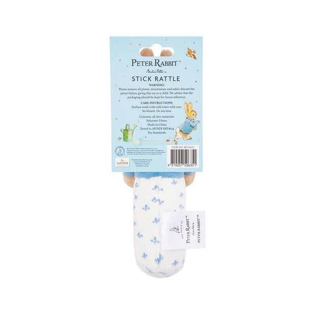 Beatrix Potter Peter Rabbit & Flopsy Bunny Stick Rattle