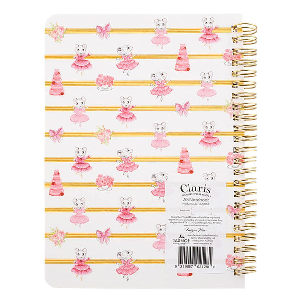 Claris the Chicest Mouse in Paris A5 Layered Notebook