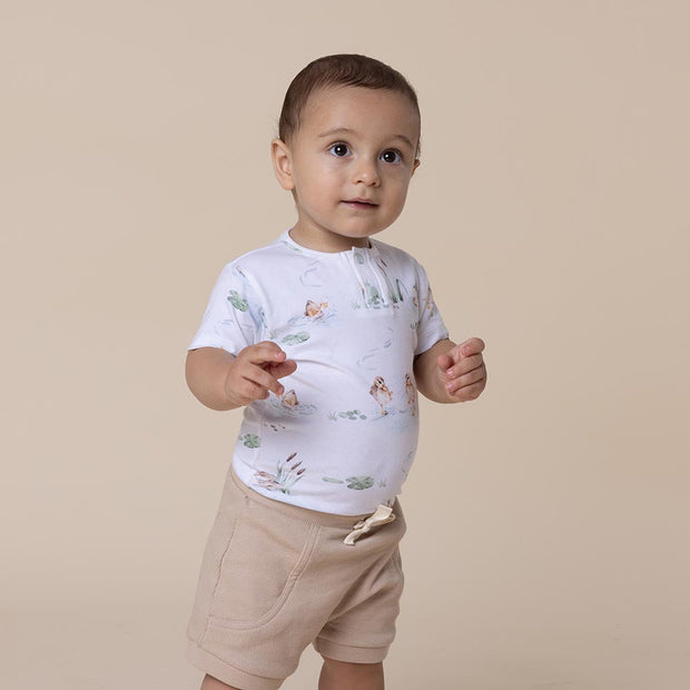 Snuggle Hunny Organic Shorts - Pebble