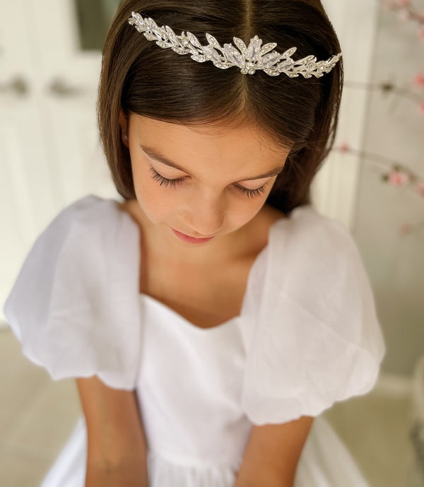 A Little Lacey Elowyn Girls Diamante Tiara