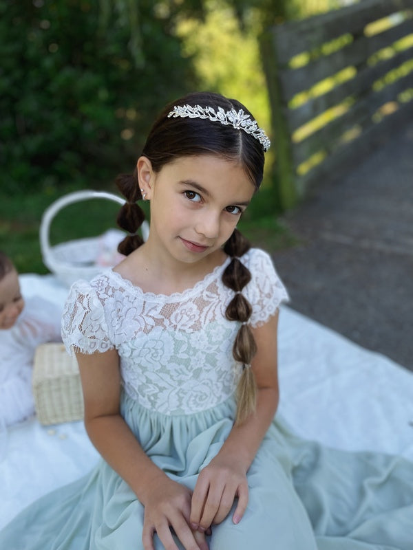 A Little Lacey Elowyn Girls Diamante Tiara