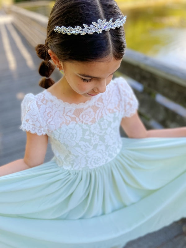 A Little Lacey Elowyn Girls Diamante Tiara