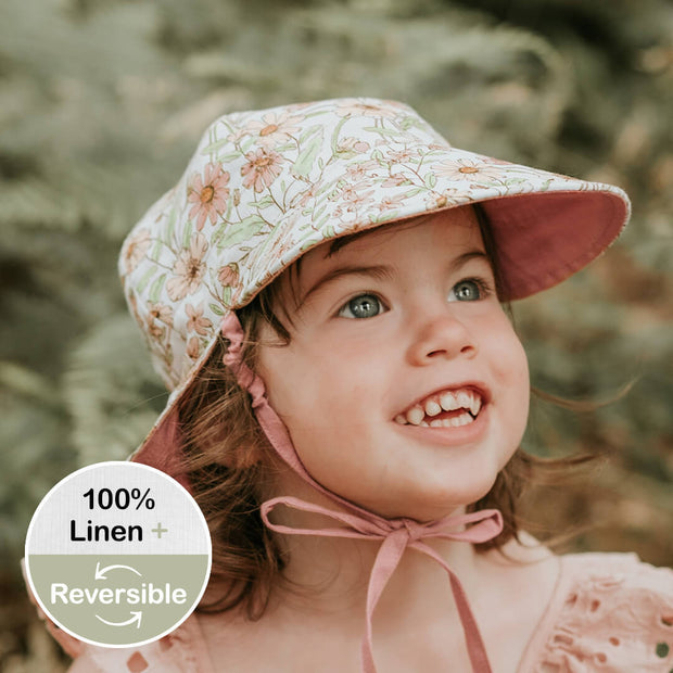 Bedhead 'Wanderer' Panelled Bucket Sun Hat - Poppy/Rosa