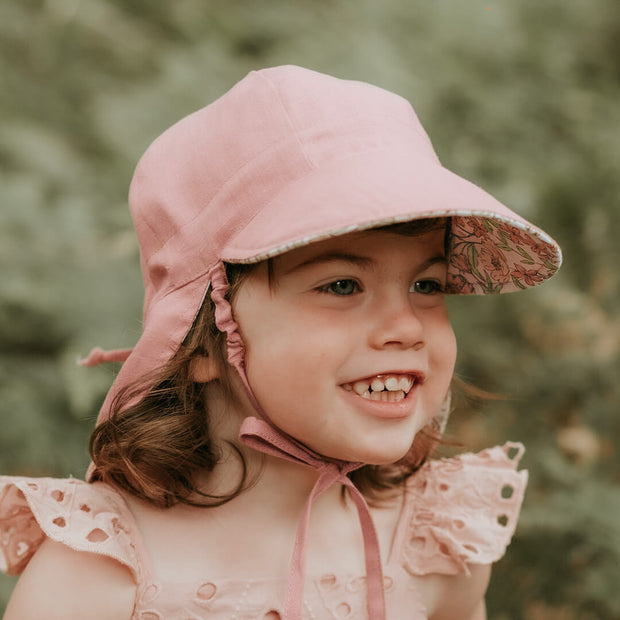 Bedhead 'Wanderer' Panelled Bucket Sun Hat - Poppy/Rosa