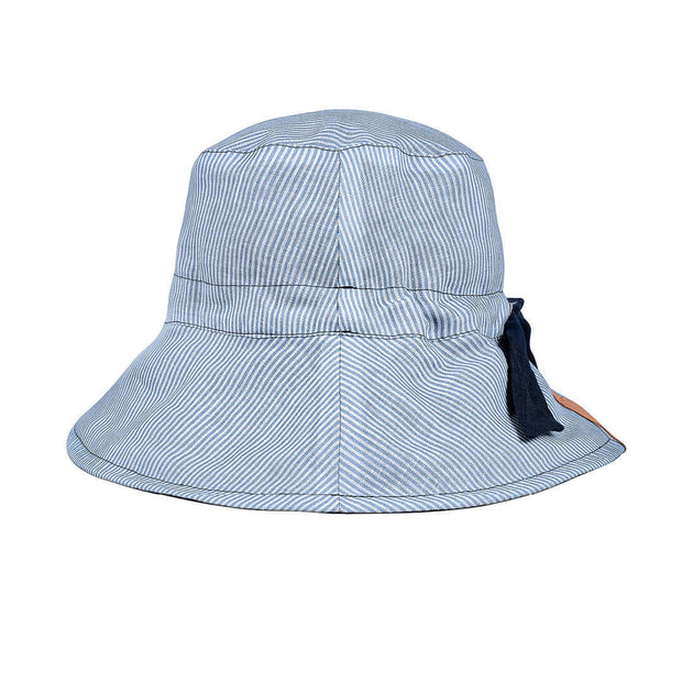 Bedhead 'Vacationer' Reversible Ladies Sun Hat - Charlie/Indigo