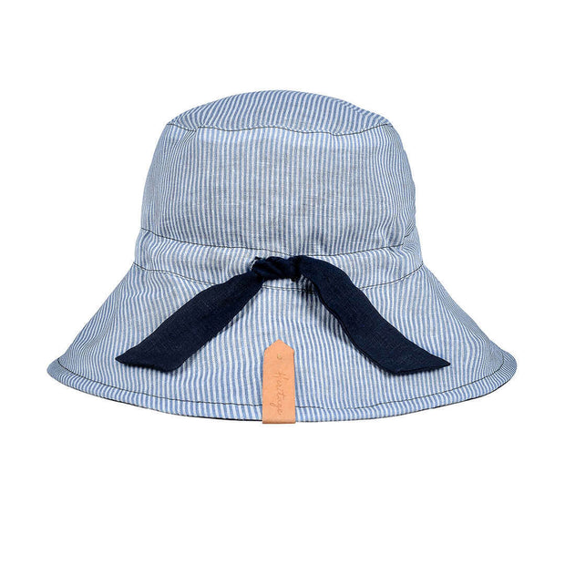 Bedhead 'Vacationer' Reversible Ladies Sun Hat - Charlie/Indigo