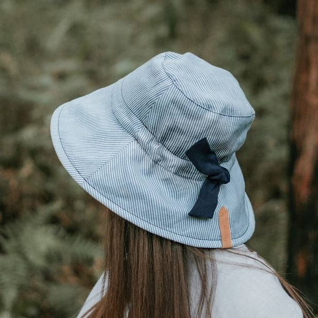 Bedhead 'Vacationer' Reversible Ladies Sun Hat - Charlie/Indigo