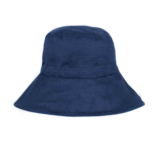 Bedhead 'Vacationer' Reversible Ladies Sun Hat - Charlie/Indigo