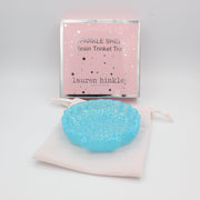 Lauren Hinkley Australia Trinket Dish - Aqua Sparkle Shell