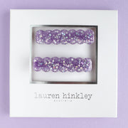 Lauren Hinkley Australia Hair Clips - Purple Sparkle Glitter