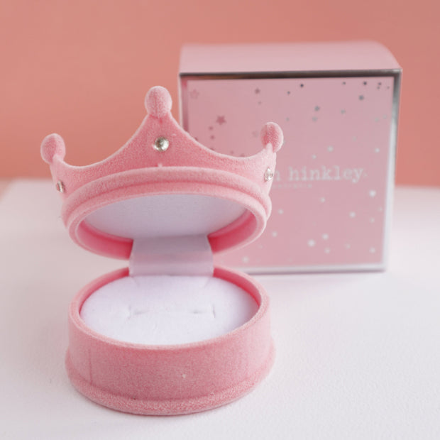 Lauren Hinkley Australia Pink Velvet Crown Box