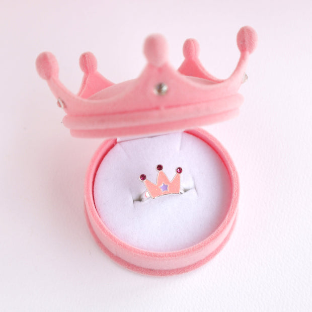 Lauren Hinkley Australia Pink Velvet Crown Box