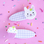 Lauren Hinkley Australia Hair Clips - Tea Party Cupcake Bunny Hair Clips
