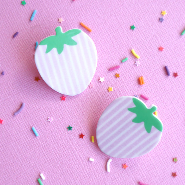 Lauren Hinkley Australia Hair Clips - Tea Party Pink Strawberry Hair Clips