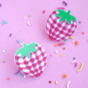 Lauren Hinkley Australia Hair Clips - Tea Party Red Strawberry Hair Clips