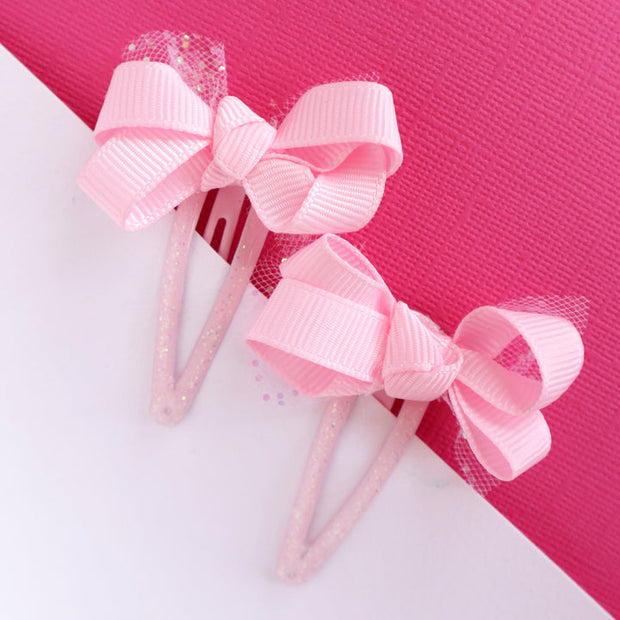 Lauren Hinkley Australia Hair Clips - Pink Mini Grosgrain