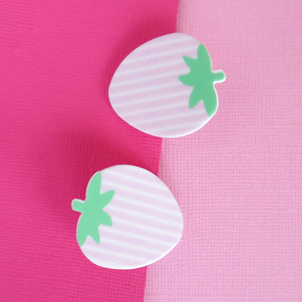 Lauren Hinkley Australia Hair Clips - Tea Party Pink Strawberry Hair Clips