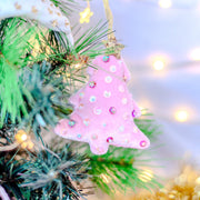 Lauren Hinkley Pink Sequin Christmas Tree Decoration