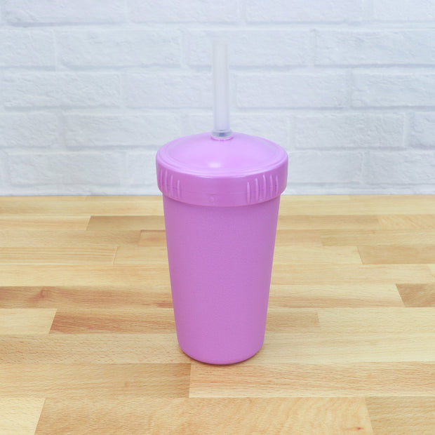 Re-Play Straw Cup with Reusable Straw -Purple