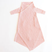 Jujo Baby All Over Luxury Cable Shwrap Blanket - Pink Melange