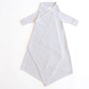 Jujo Baby All Over Luxury Cable Shwrap Blanket - Silver Melange