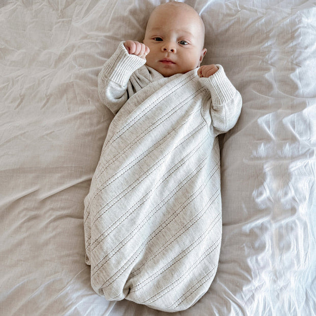 Jujo Baby Line Pointelle Shwrap - Silver