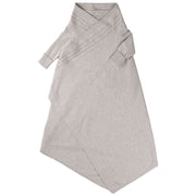 Jujo Baby Cable Edge Shwrap Blanket with sleeves - Silver