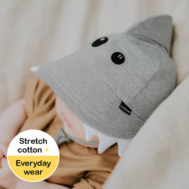 Bedhead Legionnaire Flap Sun Hat - Shark - Grey Marle