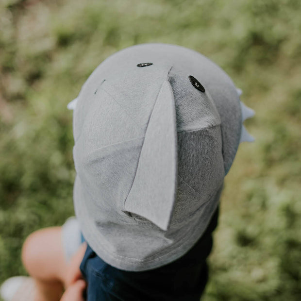 Bedhead Legionnaire Flap Sun Hat - Shark - Grey Marle