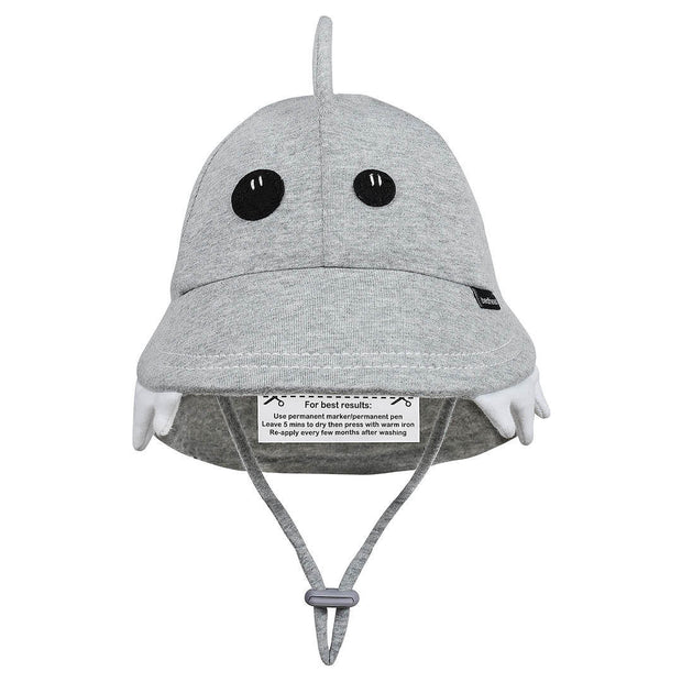 Bedhead Legionnaire Flap Sun Hat - Shark - Grey Marle