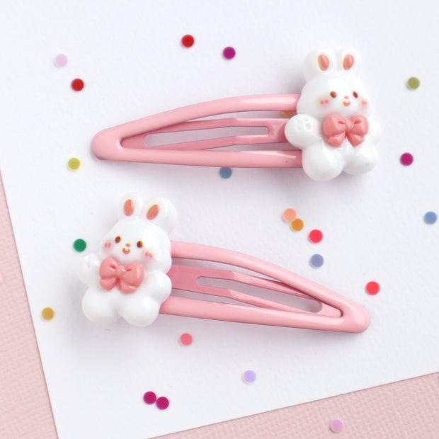 Mon Coco Bunny Bows Hair Clips