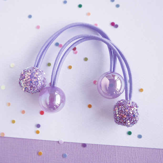 Lauren Hinkley - Mon Coco - Sparkle Gem Hair Bobbles -Mauve
