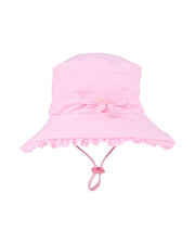 Minihaha Pale Pink Swim Hat with Quick Release Neck Tie