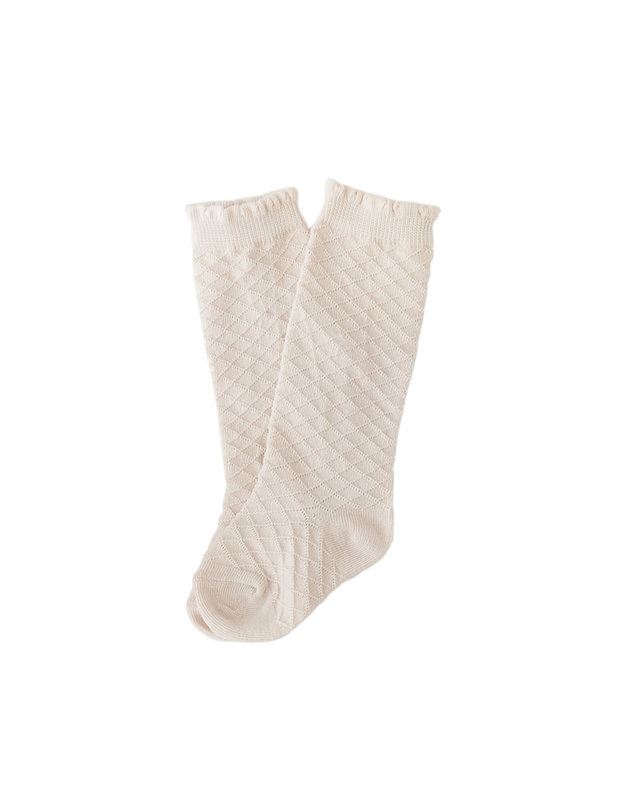 Karibou Picnic Knee-High Socks - Macaroon