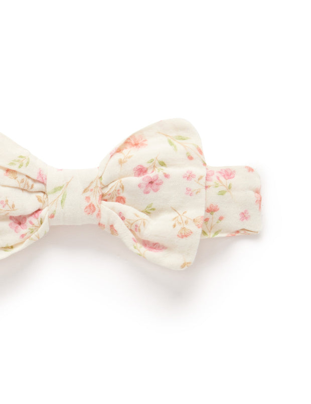 Purebaby Woven Bow Headband - Seaside Floral