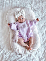 Petite & Co Bubble Romper - Bright Lilac