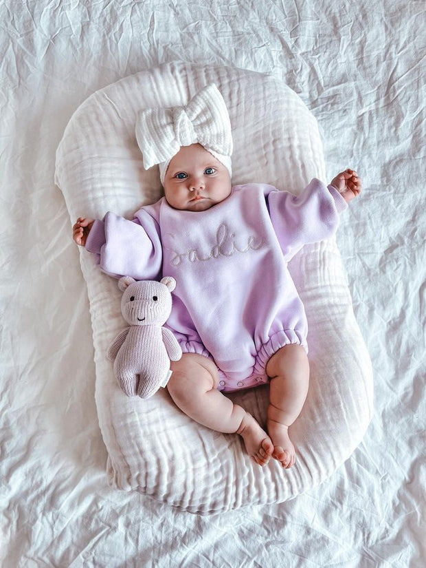 Petite & Co Bubble Romper - Bright Lilac