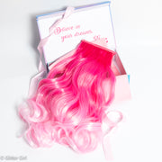 Glitter Girl Unicorn Ponytail - Pink