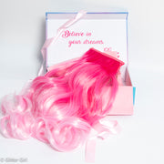 Glitter Girl Unicorn Ponytail - Pink