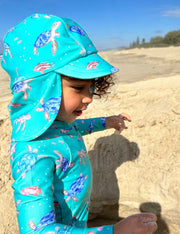 Purebaby Legionnaires Sun Hat Sea Turtles