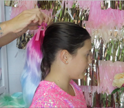 Glitter Girl Unicorn Ponytail - Rainbow