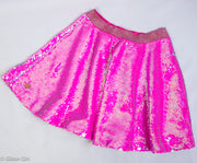Glitter Girl Sparkling Sequinned Skirt in Pink