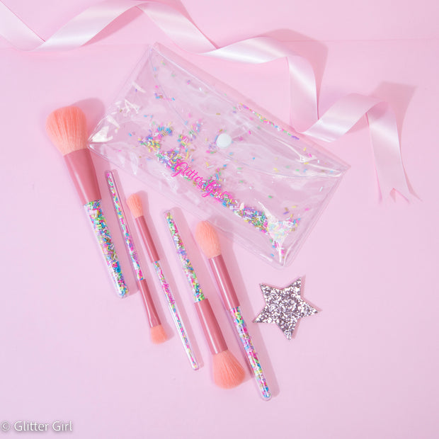 Glitter Girl The Original Unicorn Sprinkle Makeup Brush Set