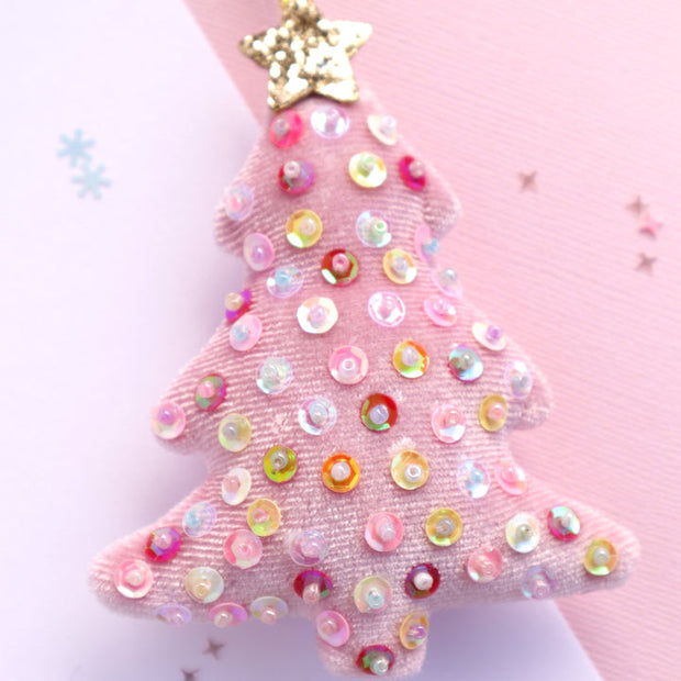 Lauren Hinkley Pink Sequin Christmas Tree Decoration