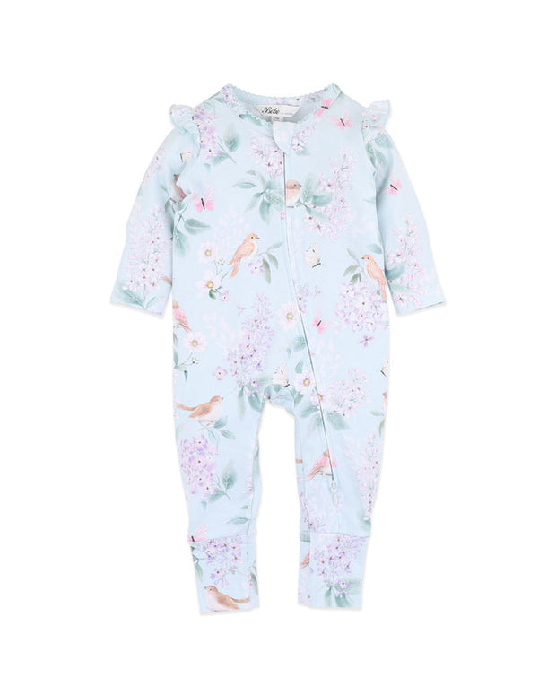Bébé by Minihaha – Madelyn Print LS Zip Romper