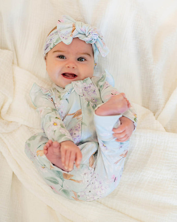 Bébé by Minihaha – Madelyn Print LS Zip Romper