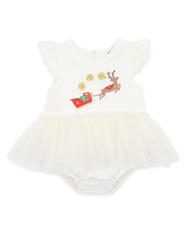Bébé by Minihaha Festive Reindeer Tutu Bodysuit